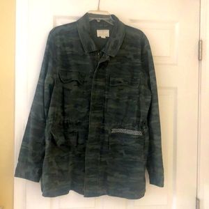 Camouflage print jacket